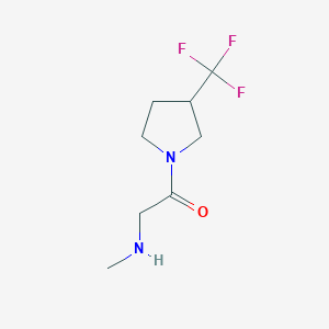 molecular formula C8H13F3N2O B1476723 2-(Methylamino)-1-(3-(trifluoromethyl)pyrrolidin-1-yl)ethan-1-one CAS No. 1862788-14-4