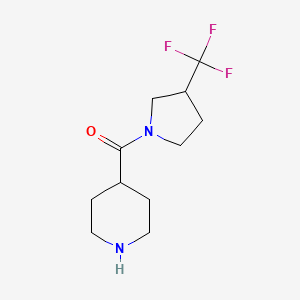 Piperidin-4-yl(3-(trifluoromethyl)pyrrolidin-1-yl)methanone