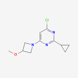 4-Chloro-2-cyclopropyl-6-(3-methoxyazetidin-1-yl)pyrimidine