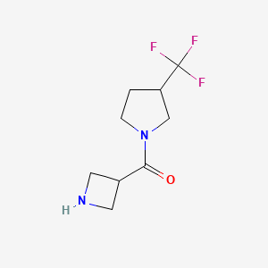 molecular formula C9H13F3N2O B1476733 氮杂环丁-3-基(3-(三氟甲基)吡咯烷-1-基)甲苯酮 CAS No. 1870830-76-4