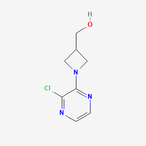 molecular formula C8H10ClN3O B1476738 (1-(3-Chloropyrazin-2-yl)azetidin-3-yl)methanol CAS No. 2091635-68-4