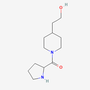 molecular formula C12H22N2O2 B1476741 4-(2-Hydroxyethyl)-1-prolylpiperidine CAS No. 2003992-53-6