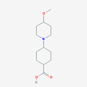 molecular formula C13H23NO3 B1476742 4-(4-Methoxypiperidin-1-yl)cyclohexane-1-carboxylic acid CAS No. 2098122-80-4