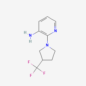 molecular formula C10H12F3N3 B1476747 2-(3-(三氟甲基)吡咯烷-1-基)吡啶-3-胺 CAS No. 1873811-15-4