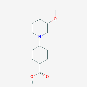 4-(3-Methoxypiperidin-1-yl)cyclohexane-1-carboxylic acid