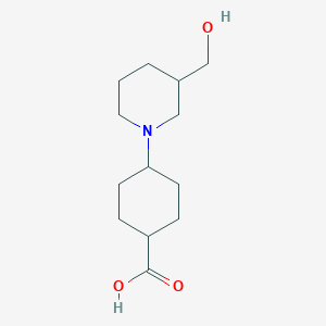 4-(3-(Hydroxymethyl)piperidin-1-yl)cyclohexane-1-carboxylic acid