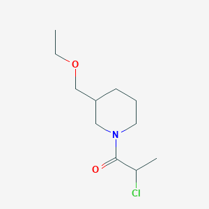 2-Chloro-1-(3-(ethoxymethyl)piperidin-1-yl)propan-1-one