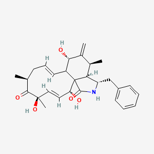 molecular formula C28H35NO5 B14767723 (2R,3E,5R,7S,9E,12S,14S,15R,16S)-16-benzyl-2,5,12-trihydroxy-5,7,14-trimethyl-13-methylidene-17-azatricyclo[9.7.0.01,15]octadeca-3,9-diene-6,18-dione 