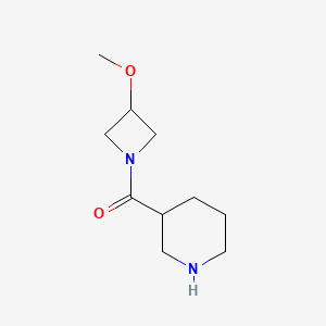 molecular formula C10H18N2O2 B1476777 (3-Methoxyazetidin-1-yl)(piperidin-3-yl)methanone CAS No. 1865166-78-4