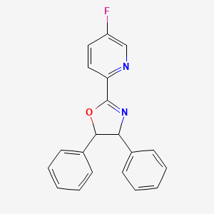 molecular formula C20H15FN2O B14767781 2-(5-Fluoropyridin-2-yl)-4,5-diphenyl-4,5-dihydro-1,3-oxazole 