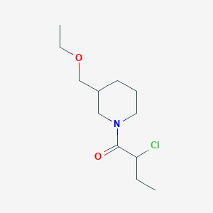 molecular formula C12H22ClNO2 B1476783 2-Chloro-1-(3-(ethoxymethyl)piperidin-1-yl)butan-1-one CAS No. 2097996-71-7