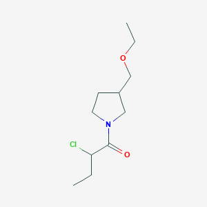 molecular formula C11H20ClNO2 B1476785 2-氯-1-(3-(乙氧甲基)吡咯烷-1-基)丁烷-1-酮 CAS No. 2098117-39-4