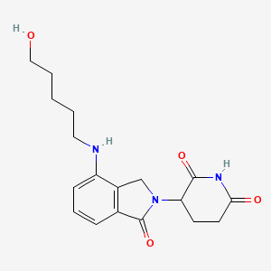 molecular formula C18H23N3O4 B14767873 Lenalidomide-C5-OH 