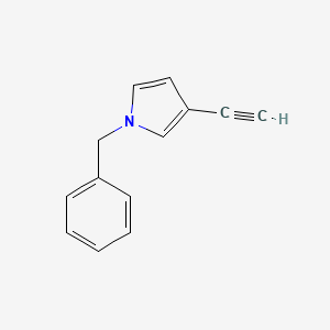 molecular formula C13H11N B14767877 1-Benzyl-3-ethynyl-1H-pyrrole 