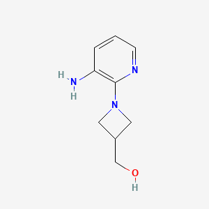 molecular formula C9H13N3O B1476790 (1-(3-Aminopyridin-2-yl)azetidin-3-yl)methanol CAS No. 2092722-45-5