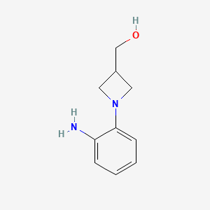 molecular formula C10H14N2O B1476791 (1-(2-Aminophenyl)azetidin-3-yl)methanol CAS No. 2092491-53-5