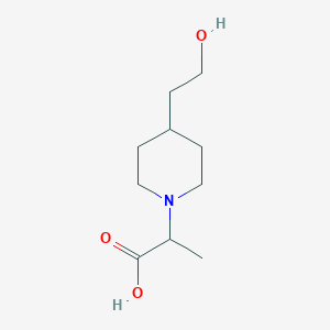 2-(4-(2-Hydroxyethyl)piperidin-1-yl)propanoic acid