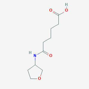 molecular formula C10H17NO4 B14767934 6-Oxo-6-((tetrahydrofuran-3-yl)amino)hexanoic acid 