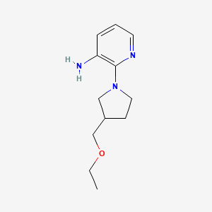 molecular formula C12H19N3O B1476796 2-(3-(Ethoxymethyl)pyrrolidin-1-yl)pyridin-3-amine CAS No. 2097991-21-2