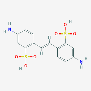 molecular formula C14H14N2O6S2 B014768 4,4'-二氨基-2,2'-二苯乙烯二磺酸 CAS No. 81-11-8