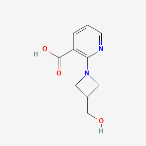 molecular formula C10H12N2O3 B1476800 2-(3-(Hydroxymethyl)azetidin-1-yl)nicotinic acid CAS No. 2092491-57-9