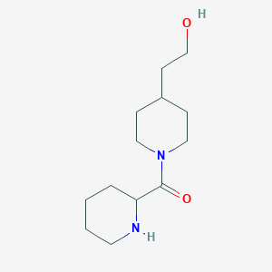 molecular formula C13H24N2O2 B1476801 (4-(2-Hydroxyethyl)piperidin-1-yl)(piperidin-2-yl)methanone CAS No. 2097944-15-3