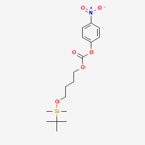 molecular formula C17H27NO6Si B14768010 4-(Tert-butyldimethylsilyloxy)butyl 4-nitrophenyl carbonate 