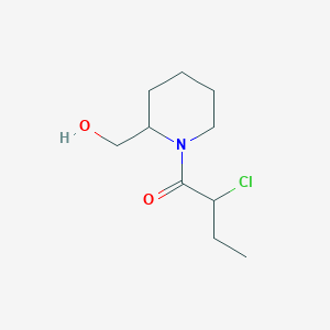 2-Chloro-1-(2-(hydroxymethyl)piperidin-1-yl)butan-1-one