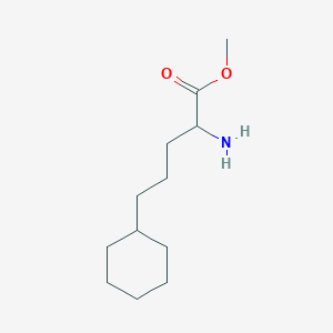 molecular formula C12H23NO2 B14768038 Methyl 2-amino-5-cyclohexylpentanoate 