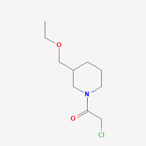 molecular formula C10H18ClNO2 B1476808 2-Chloro-1-(3-(ethoxymethyl)piperidin-1-yl)ethan-1-one CAS No. 2097996-58-0