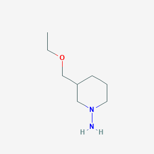 molecular formula C8H18N2O B1476810 3-(Ethoxymethyl)piperidin-1-amine CAS No. 2097955-40-1