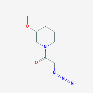 molecular formula C8H14N4O2 B1476812 2-Azido-1-(3-methoxypiperidin-1-yl)ethan-1-one CAS No. 2097955-18-3