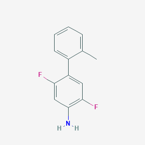 molecular formula C13H11F2N B14768124 2,5-Difluoro-2'-methyl-[1,1'-biphenyl]-4-amine 