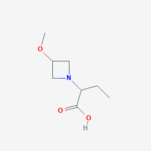 2-(3-Methoxyazetidin-1-yl)butanoic acid