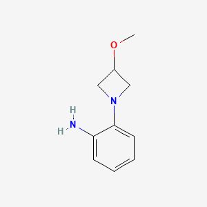 molecular formula C10H14N2O B1476816 2-(3-Methoxyazetidin-1-yl)aniline CAS No. 1862761-69-0