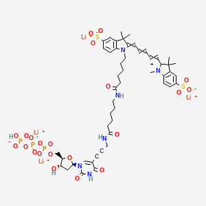 molecular formula C50H61Li4N6O22P3S2 B14768164 Sulfo-Cyanine5 dUTP 