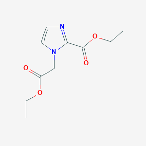 molecular formula C10H14N2O4 B14768192 Ethyl 1-(2-Ethoxy-2-oxoethyl)-1H-imidazole-2-carboxylate 