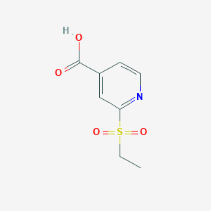 molecular formula C8H9NO4S B14768209 2-(Ethylsulfonyl)isonicotinic acid 