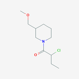 molecular formula C11H20ClNO2 B1476821 2-Chloro-1-(3-(methoxymethyl)piperidin-1-yl)butan-1-one CAS No. 2097990-90-2