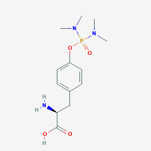 molecular formula C13H22N3O4P B14768216 (S)-2-amino-3-(4-((bis(dimethylamino)phosphoryl)oxy)phenyl)propanoic acid 