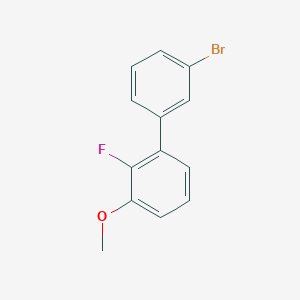 molecular formula C13H10BrFO B14768230 3'-Bromo-2-fluoro-3-methoxy-1,1'-biphenyl 