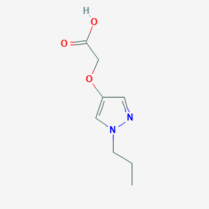 molecular formula C8H12N2O3 B14768245 2-((1-Propyl-1H-pyrazol-4-yl)oxy)acetic acid 