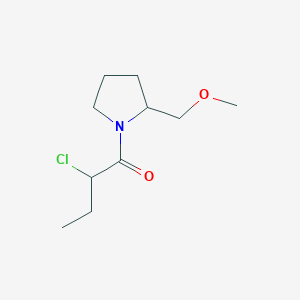 molecular formula C10H18ClNO2 B1476829 2-Chloro-1-(2-(methoxymethyl)pyrrolidin-1-yl)butan-1-one CAS No. 2097991-41-6