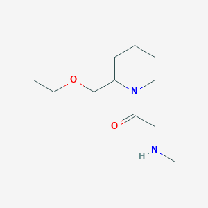 molecular formula C11H22N2O2 B1476835 1-(2-(Ethoxymethyl)piperidin-1-yl)-2-(methylamino)ethan-1-one CAS No. 2004635-59-8