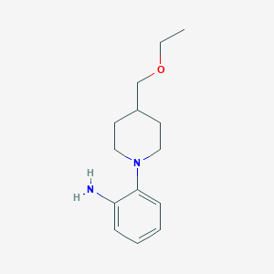 molecular formula C14H22N2O B1476836 2-(4-(Ethoxymethyl)piperidin-1-yl)aniline CAS No. 2097990-85-5