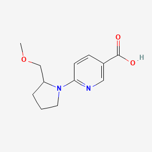 6-(2-(Methoxymethyl)pyrrolidin-1-yl)nicotinic acid