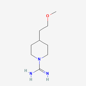 molecular formula C9H19N3O B1476841 4-(2-Methoxyethyl)piperidine-1-carboximidamide CAS No. 2098117-81-6