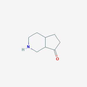 molecular formula C8H13NO B14768416 (4aS,7aS)-1,2,3,4,4a,5,6,7a-octahydrocyclopenta[c]pyridin-7-one 