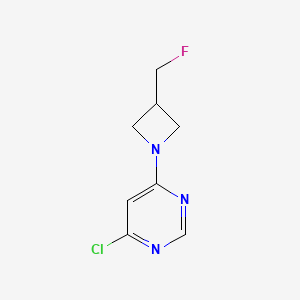 molecular formula C8H9ClFN3 B1476844 4-氯-6-(3-(氟甲基)氮杂环丁烷-1-基)嘧啶 CAS No. 2091197-94-1