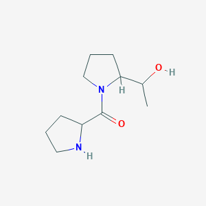 molecular formula C11H20N2O2 B1476845 2-(1-Hydroxyethyl)-1-prolylpyrrolidine CAS No. 2097948-88-2